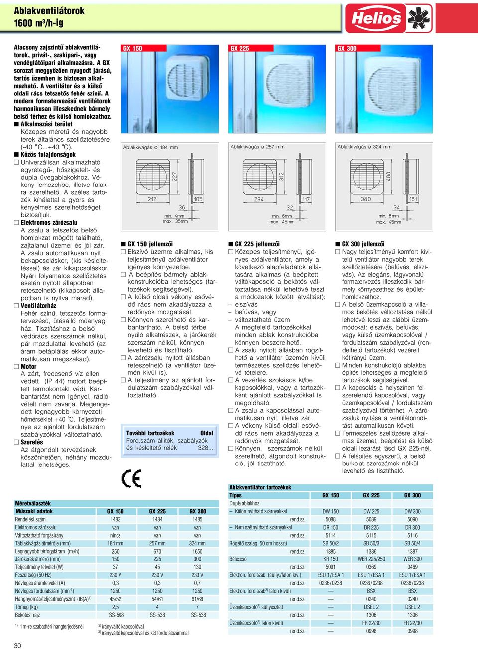 A modern formatervezésű ventilátorok harmonikusan illeszkednek bármely belső térhez és külső homlokzathoz. Alkalmazási terület Közepes méretű és nagyobb terek általános szellőztetésére ( 40 C...+40 C).