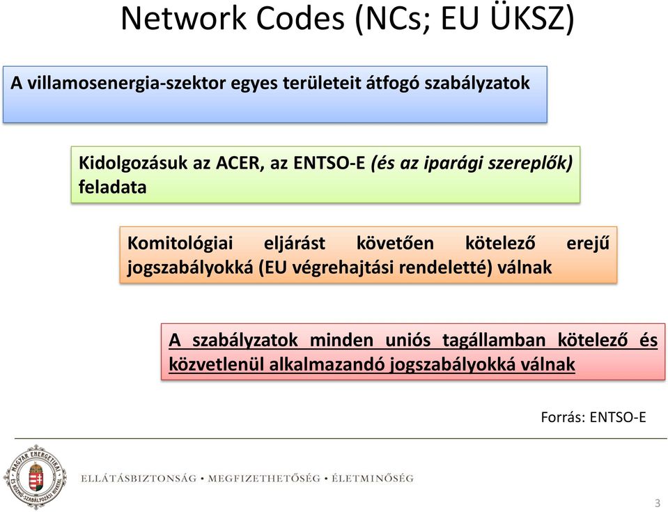 követően kötelező erejű jogszabályokká (EU végrehajtási rendeletté) válnak A szabályzatok