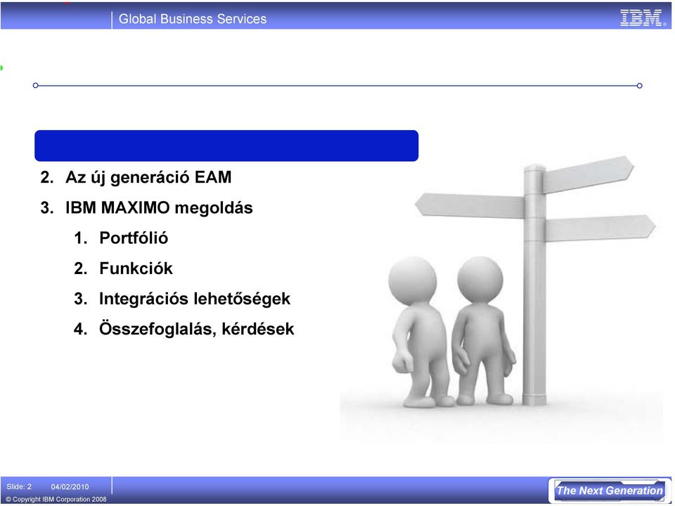 IBM MAXIMO megoldás 1. Portfólió 2.