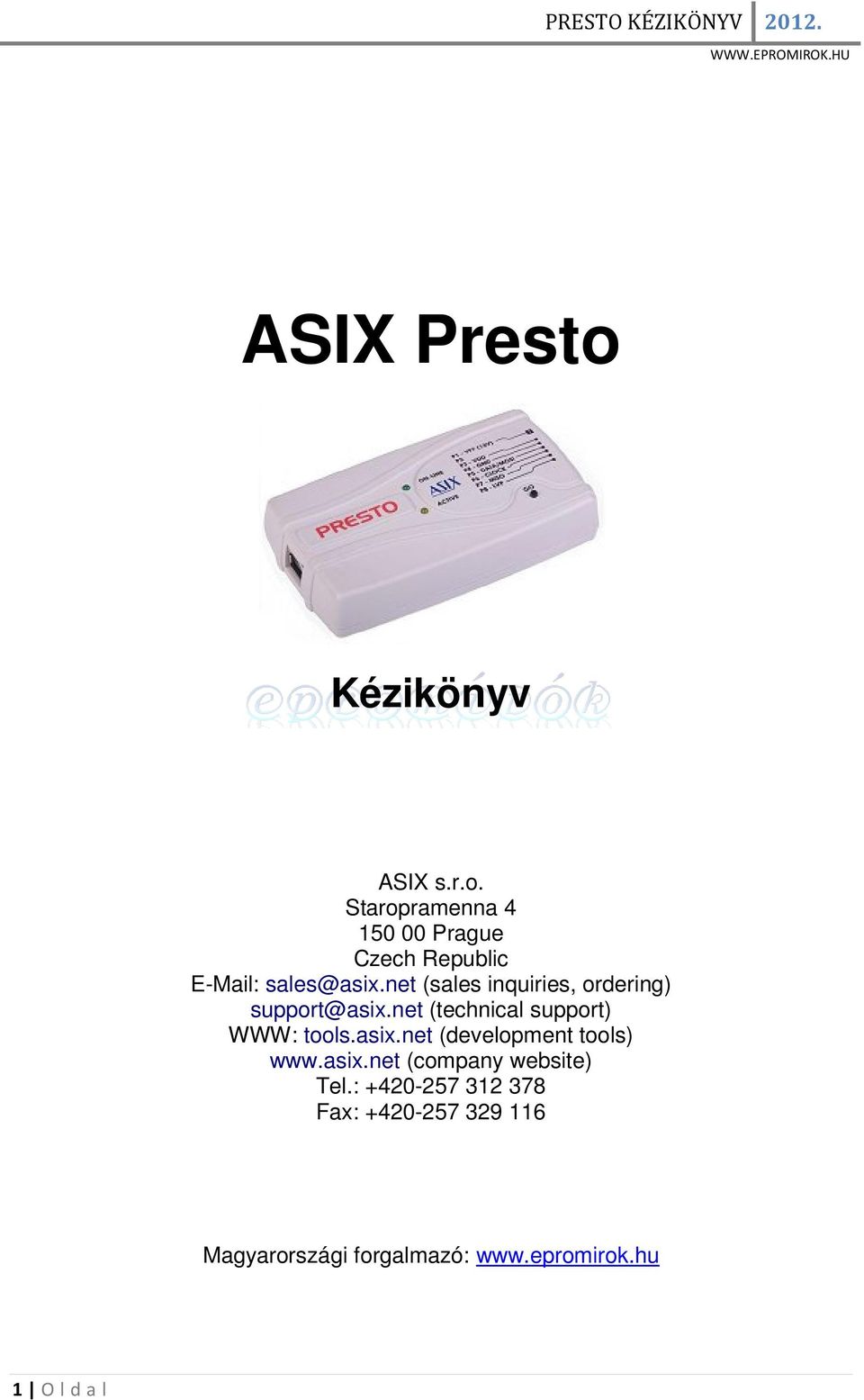 asix.net (company website) Tel.