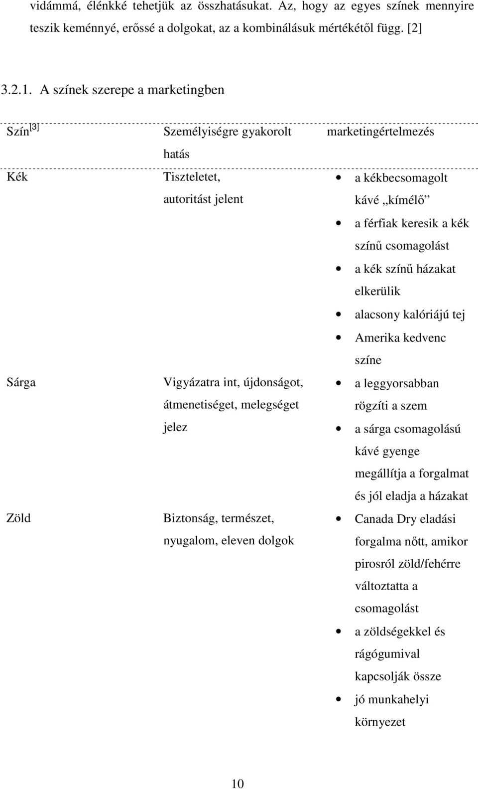 nyugalom, eleven dolgok marketingértelmezés a kékbecsomagolt kávé kímélı a férfiak keresik a kék színő csomagolást a kék színő házakat elkerülik alacsony kalóriájú tej Amerika kedvenc színe a