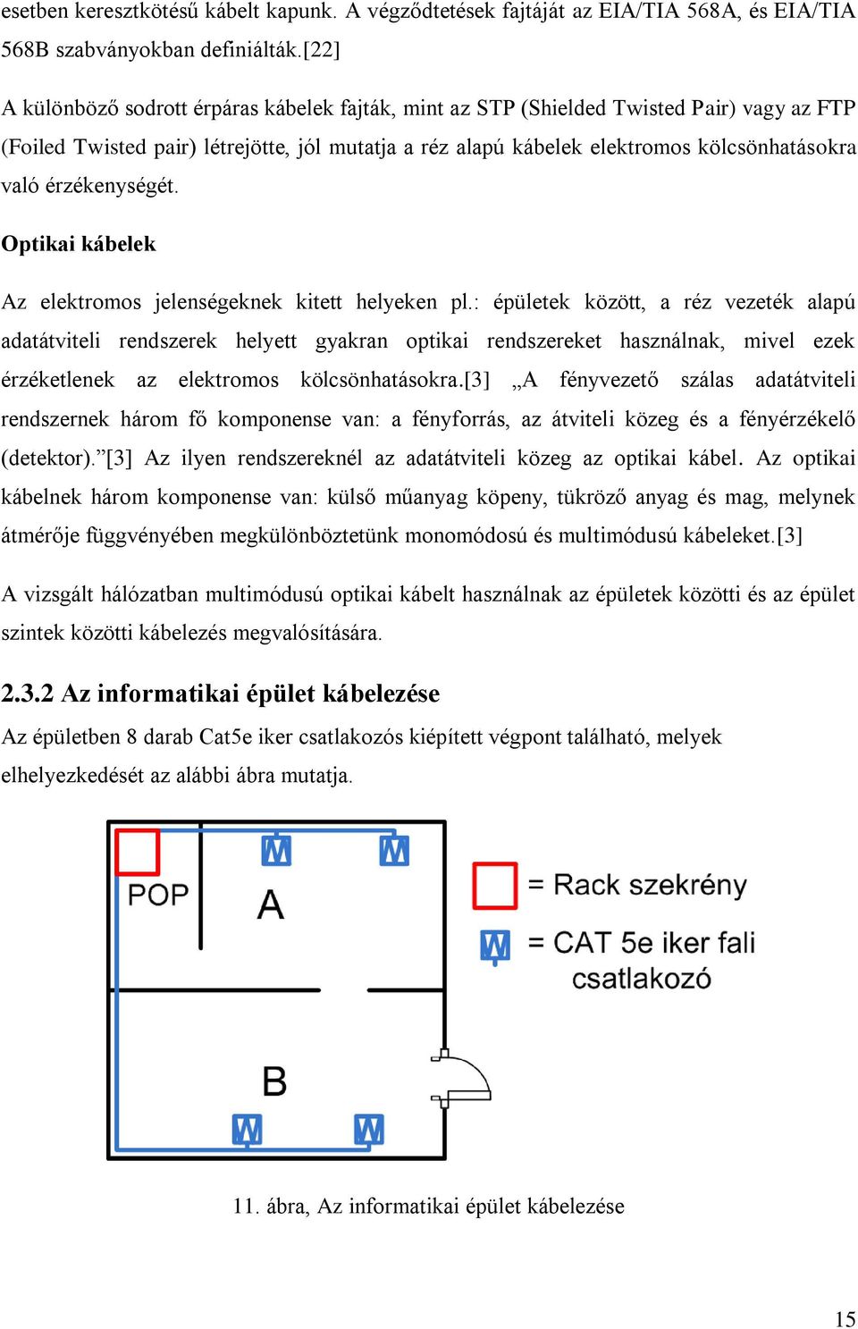 érzékenységét. Optikai kábelek Az elektromos jelenségeknek kitett helyeken pl.