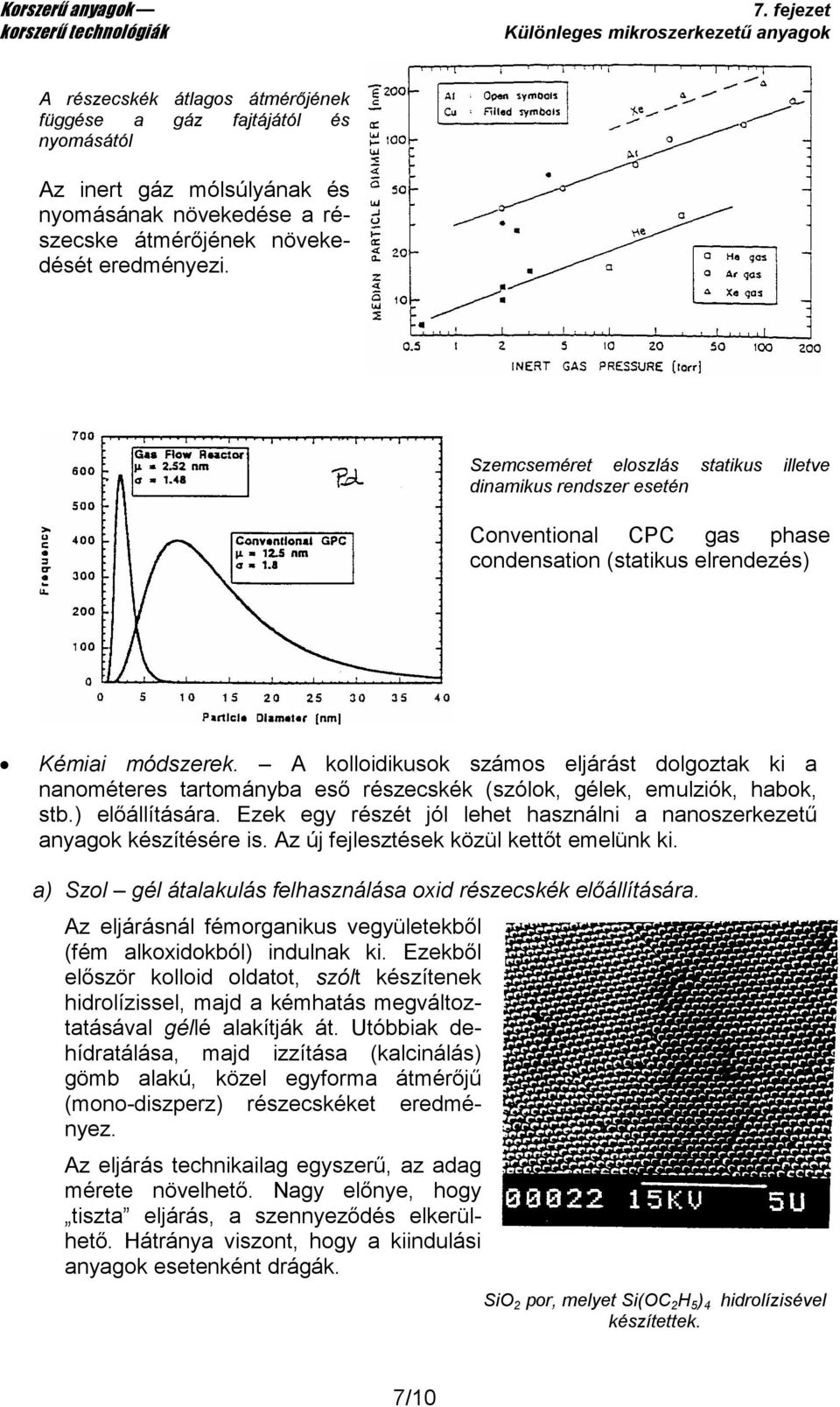 A kolloidikusok számos eljárást dolgoztak ki a nanométeres tartományba eső részecskék (szólok, gélek, emulziók, habok, stb.) előállítására.