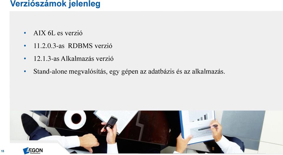 Alkalmazás verzió Stand-alone