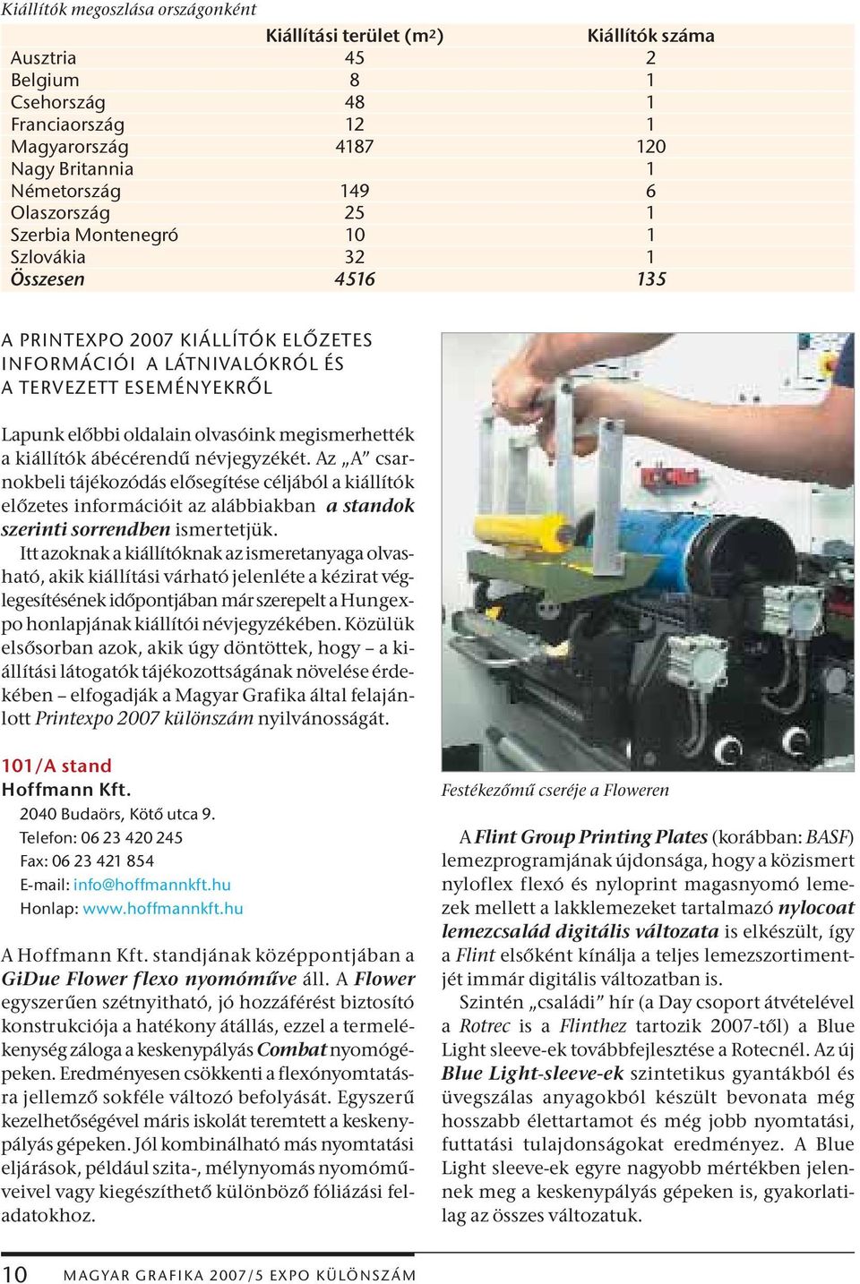 megismerhették a kiállítók ábécérendű névjegyzékét. Az A csarnokbeli tájékozódás elősegítése céljából a kiállítók előzetes információit az alábbiakban a standok szerinti sorrendben ismertetjük.