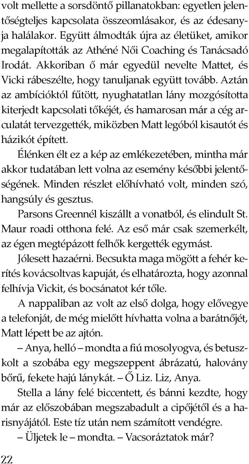 Aztán az ambícióktól fűtött, nyughatatlan lány mozgósította kiterjedt kapcsolati tőkéjét, és hamarosan már a cég arculatát tervezgették, miközben Matt legóból kisautót és házikót épített.