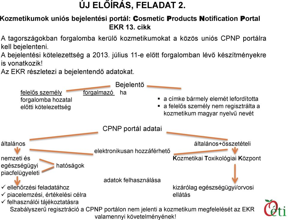 július 11-e előtt forgalomban lévő készítményekre is vonatkozik Az EKR részletezi a bejelentendő adatokat.