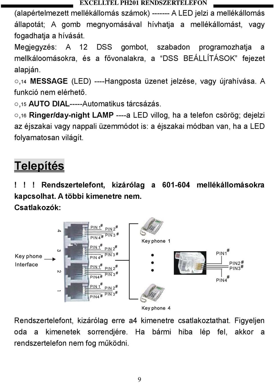 A funkció nem elérhető.,15 AUTO DIAL-----Automatikus tárcsázás.