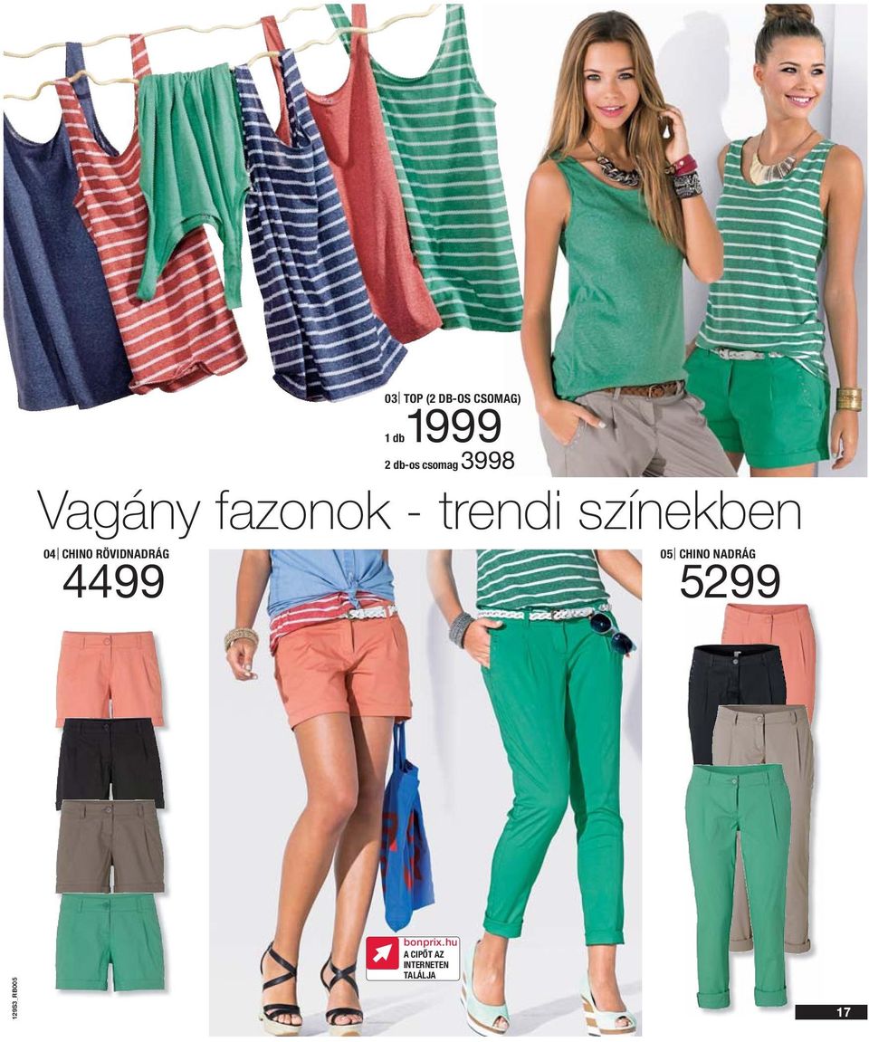 fazonok - trendi színekben 05 CHINO NADRÁG 5299