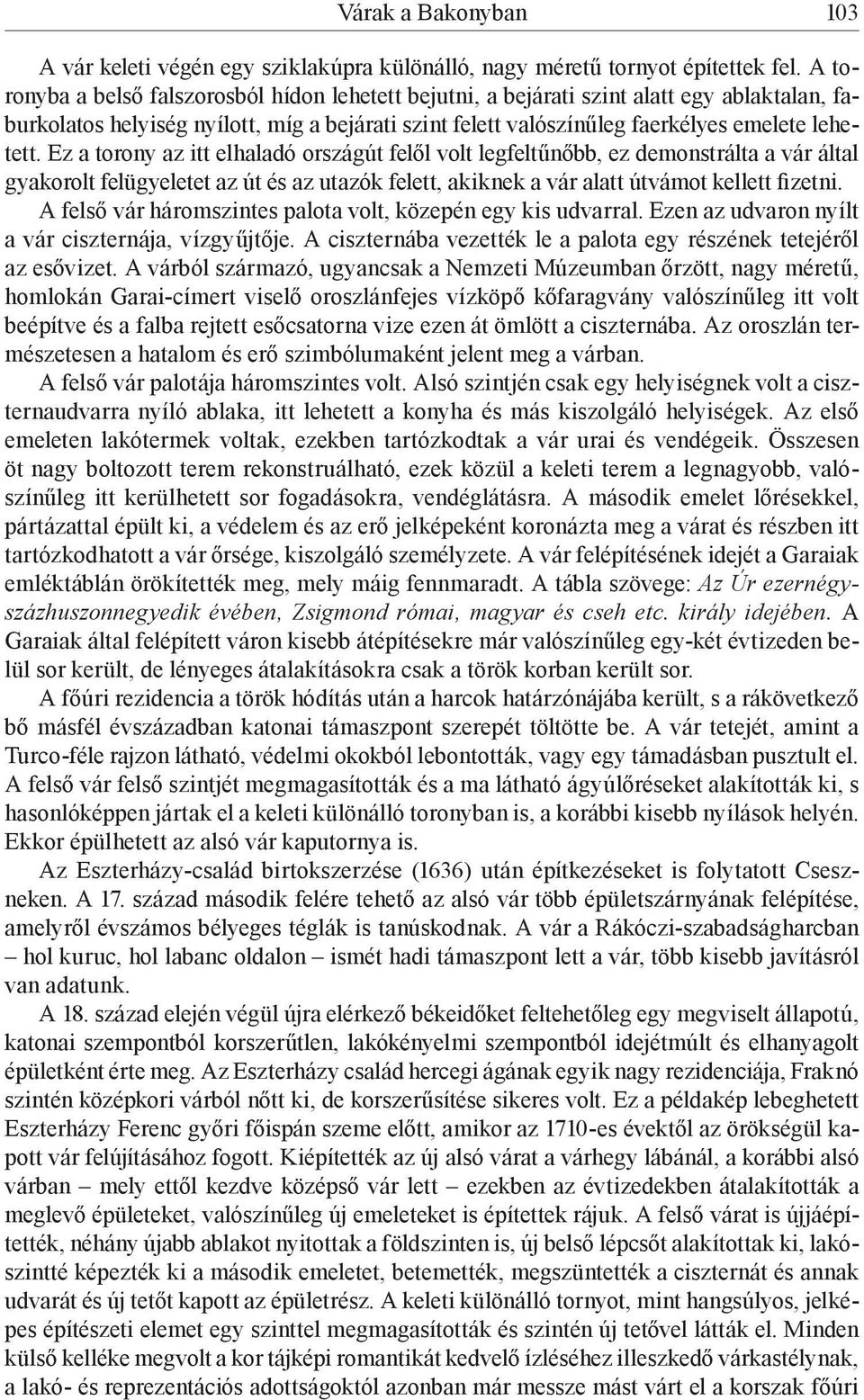 Ez a torony az itt elhaladó országút felől volt legfeltűnőbb, ez demonstrálta a vár által gyakorolt felügyeletet az út és az utazók felett, akiknek a vár alatt útvámot kellett fizetni.