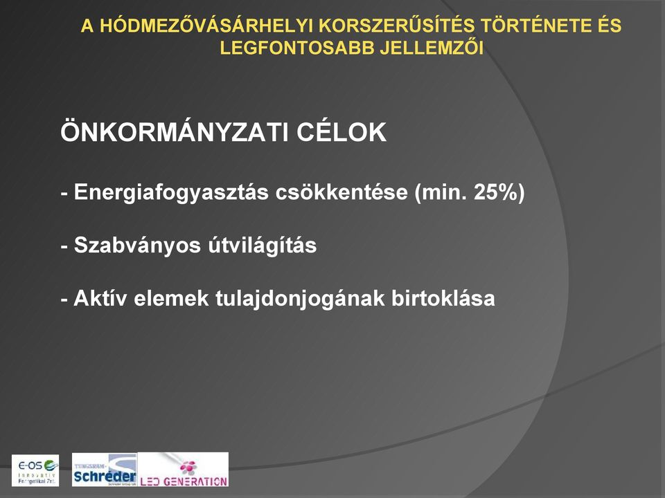 Energiafogyasztás csökkentése (min.