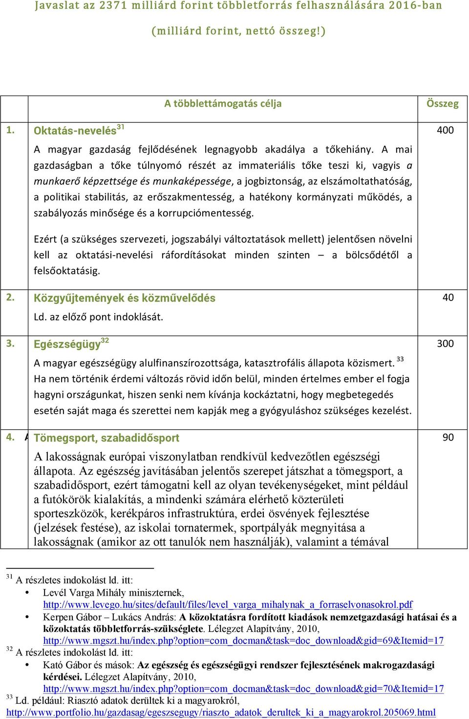 A mai gazdaságban a tőke túlnyomó részét az immateriális tőke teszi ki, vagyis a munkaerő képzettsége és munkaképessége, a jogbiztonság, az elszámoltathatóság, a politikai stabilitás, az