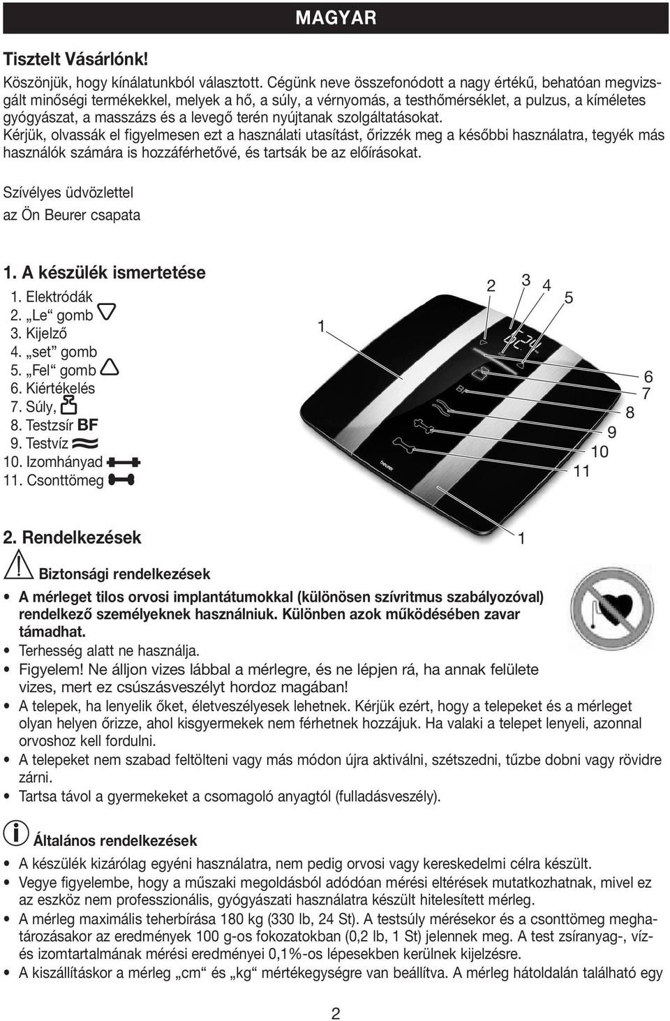 nyújtanak szolgáltatásokat. Kérjük, olvassák el figyelmesen ezt a használati utasítást, őrizzék meg a későbbi használatra, tegyék más használók számára is hozzáférhetővé, és tartsák be az előírásokat.