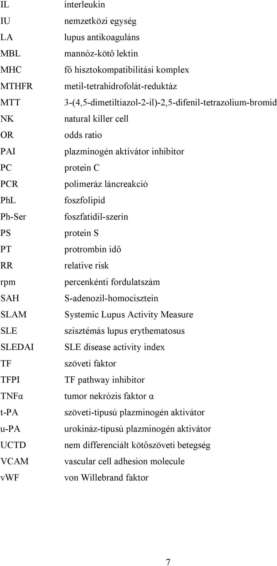 polimeráz láncreakció foszfolipid foszfatidil-szerin protein S protrombin idő relative risk percenkénti fordulatszám S-adenozil-homocisztein Systemic Lupus Activity Measure szisztémás lupus