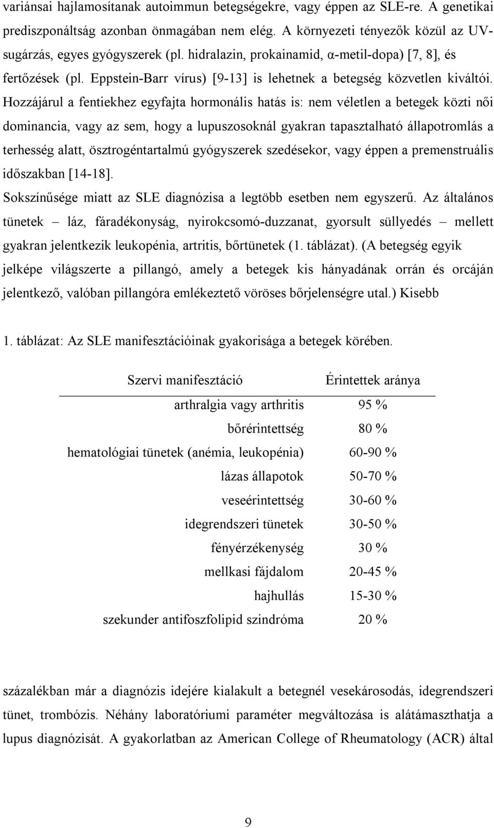 Hozzájárul a fentiekhez egyfajta hormonális hatás is: nem véletlen a betegek közti női dominancia, vagy az sem, hogy a lupuszosoknál gyakran tapasztalható állapotromlás a terhesség alatt,