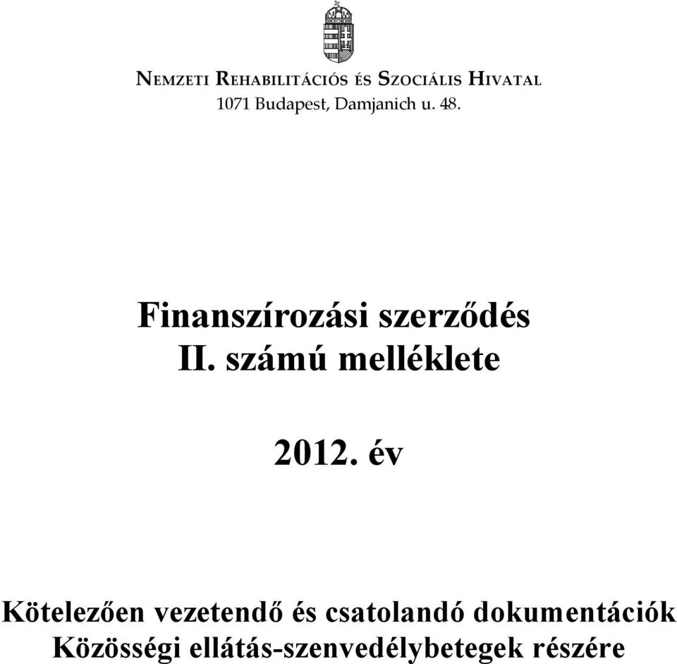 számú melléklete 2012.