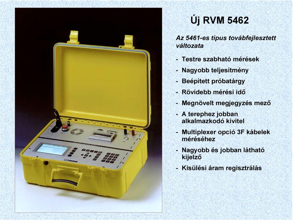 Megnövelt megjegyzés mező - A terephez jobban alkalmazkodó kivitel - Multiplexer