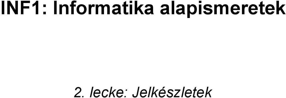 alapismeretek