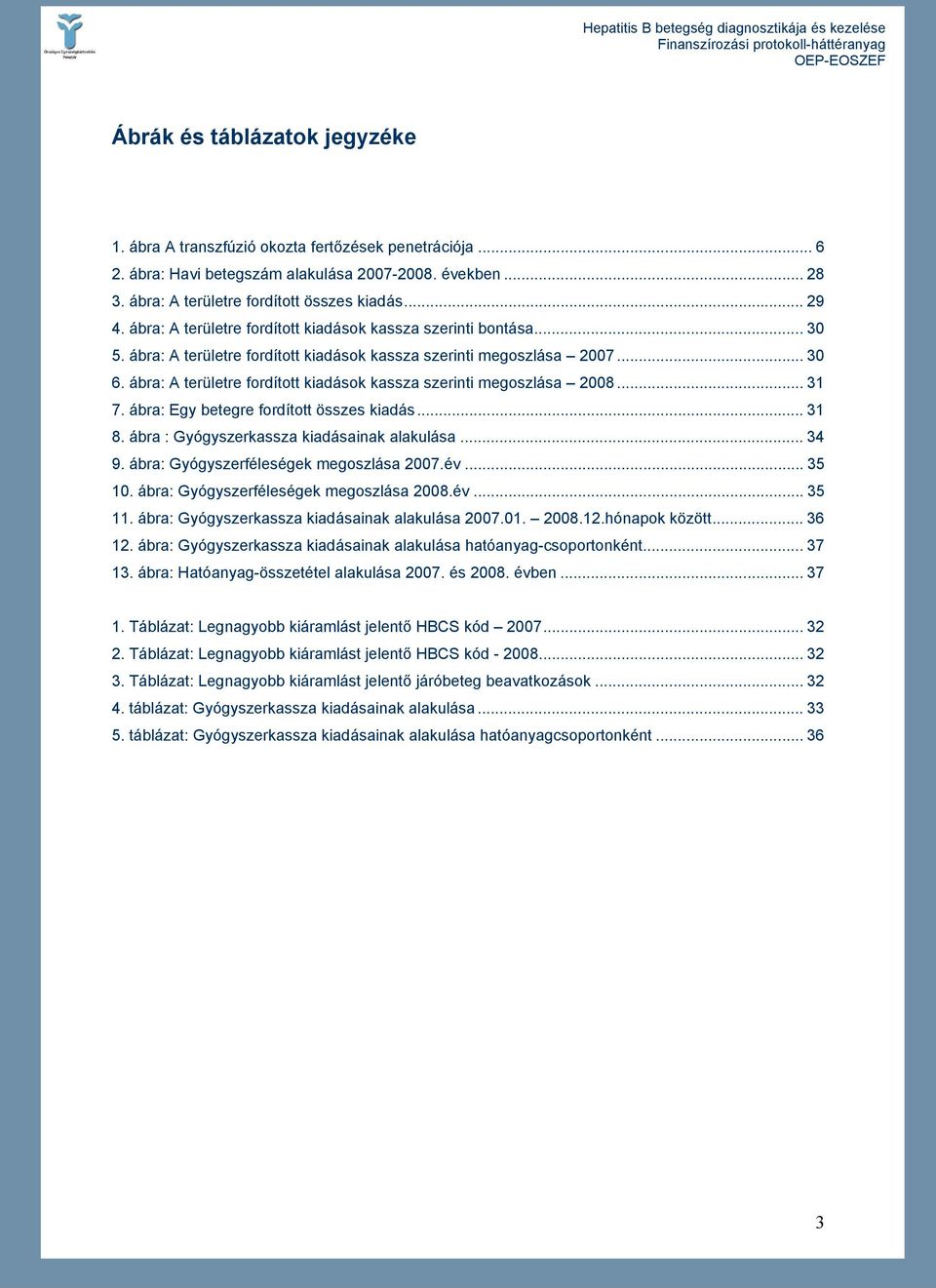 ábra: A területre fordított kiadások kassza szerinti megoszlása 2008... 31 7. ábra: Egy betegre fordított összes kiadás... 31 8. ábra : Gyógyszerkassza kiadásainak alakulása... 34 9.