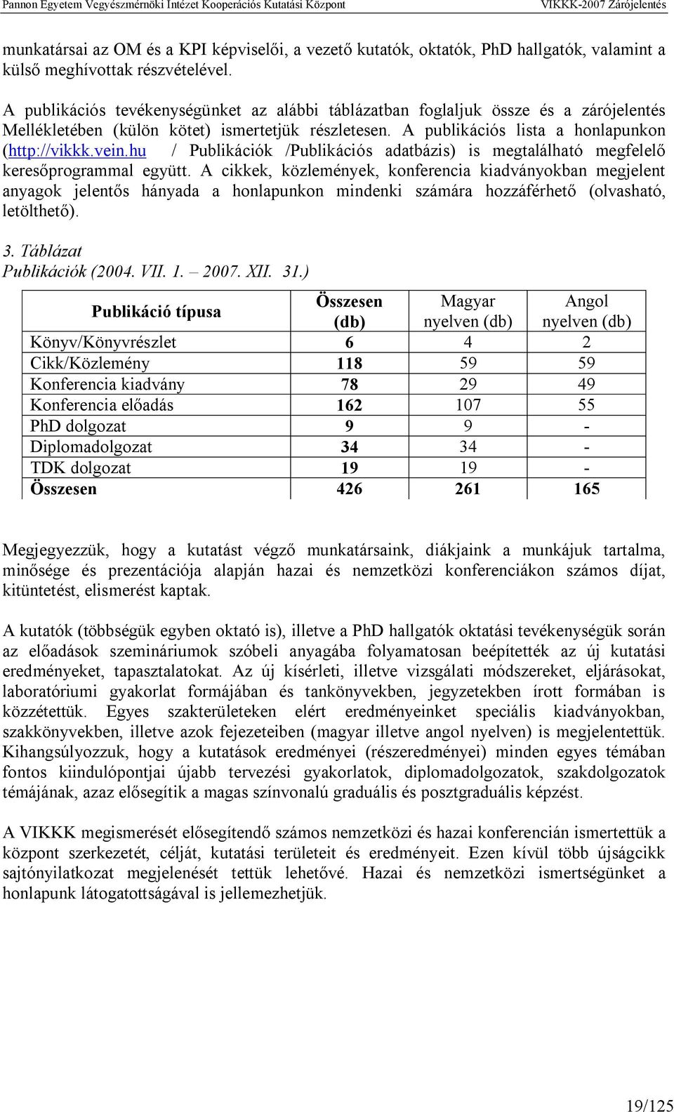 hu / Publikációk /Publikációs adatbázis) is megtalálható megfelelő keresőprogrammal együtt.