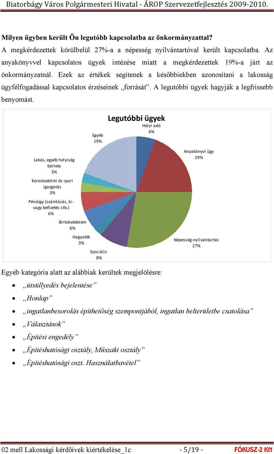 Ezek az értékek segítenek a későbbiekben azonosítani a lakosság ügyfélfogadással kapcsolatos érzéseinek forrását. A legutóbbi ügyek hagyják a legfrissebb benyomást.