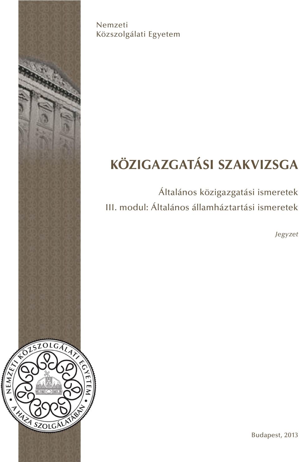 közigazgatási ismeretek III.