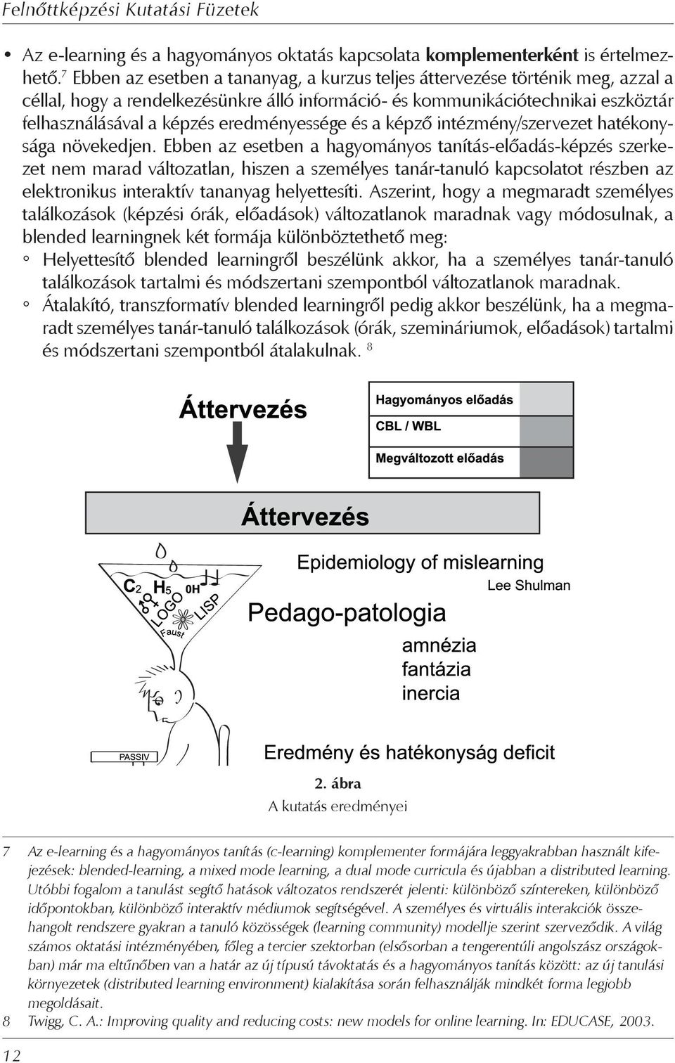 eredményessége és a képző intézmény/szervezet hatékonysága növekedjen.