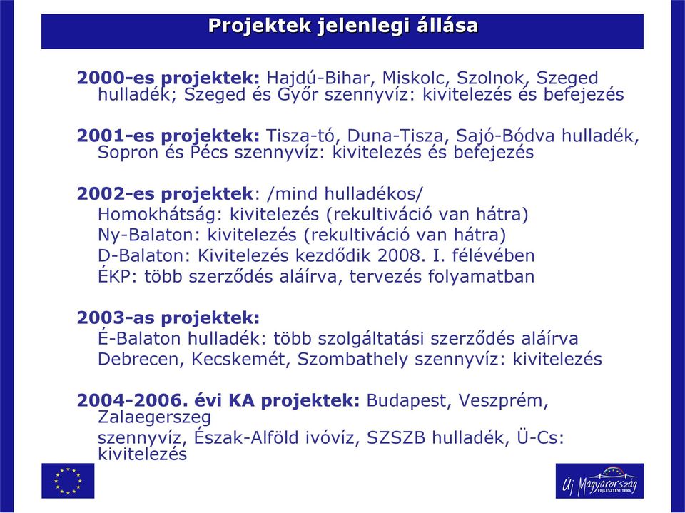(rekultiváció van hátra) D-Balaton: Kivitelezés kezdődik 2008. I.