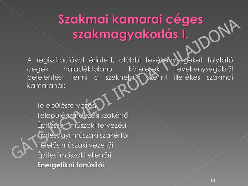 Településtervezési - Településrendezési szakértői - Építészeti-műszaki tervezési -