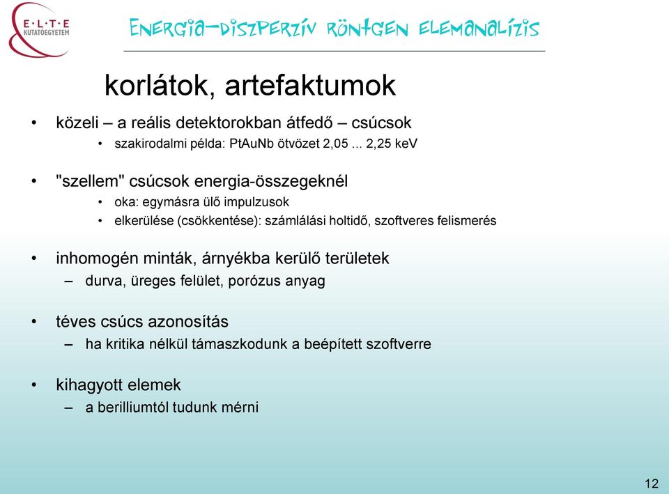 .. 2,25 kev "szellem" csúcsok energia-összegeknél oka: egymásra ülő impulzusok elkerülése (csökkentése): számlálási holtidő,