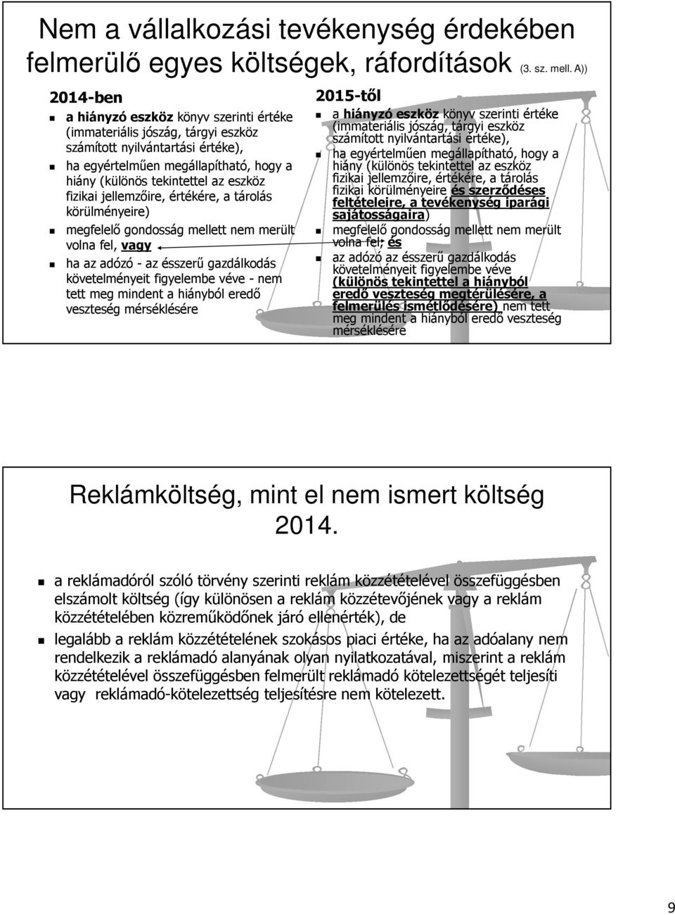 fizikai jellemzőire, értékére, a tárolás körülményeire) megfelelő gondosság mellett nem merült volna fel, vagy ha az adózó - az ésszerű gazdálkodás követelményeit figyelembe véve - nem tett meg