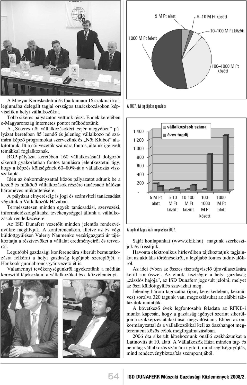 A Sikeres nõi vállalkozásokért Fejér megyében pályázat keretében 85 leendõ és jelenleg vállalkozó nõ számára képzõ programokat szervezünk és Nõi Klubot alakítottunk.