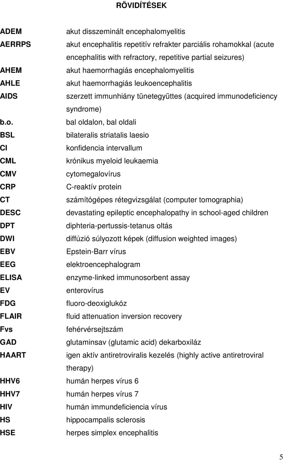 rhagiás encephalom