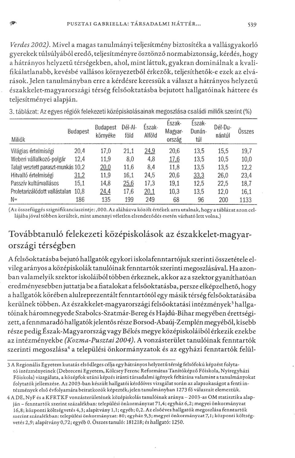 gyakran dominálnak a kvalifikálatlanabb, kevésbé vallásos környezetből érkezők, teljesíthetők-eezek az elvárások.