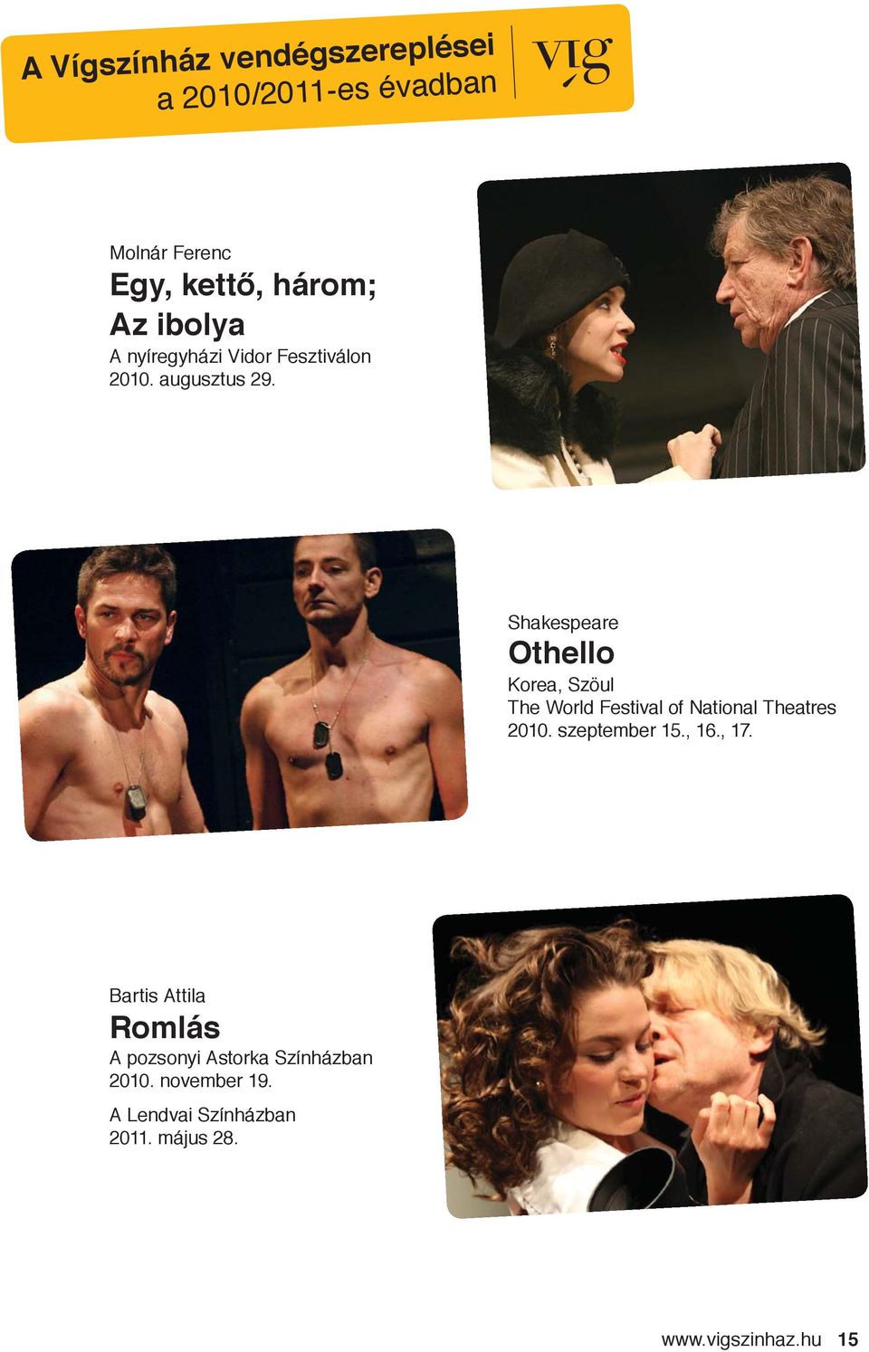 Shakespeare Othello Korea, Szöul The World Festival of National Theatres 2010. szeptember 15.