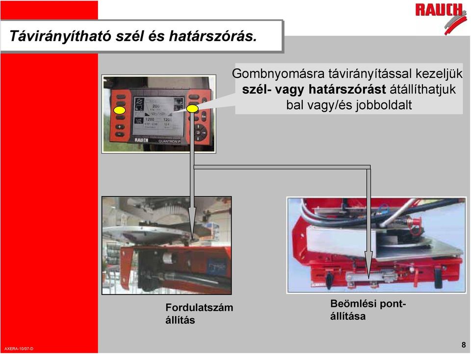 vagy határszórást átállíthatjuk bal vagy/és