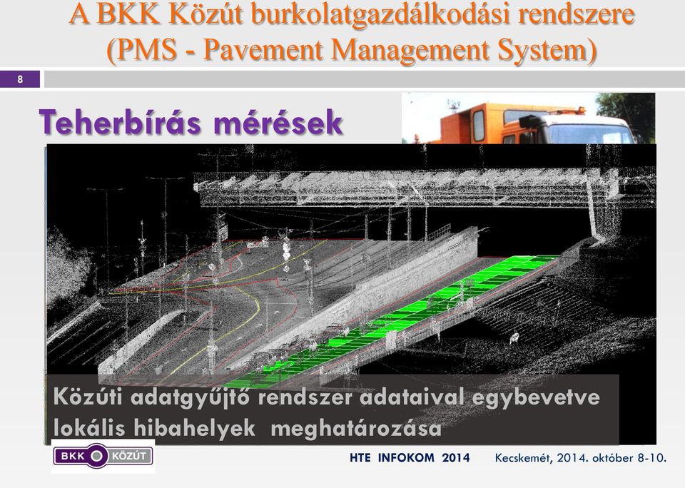 évben 273,0 km Összesen: 686,4 km felmérés és feldolgozás a térinformatikai nyilvántartó rendszerben