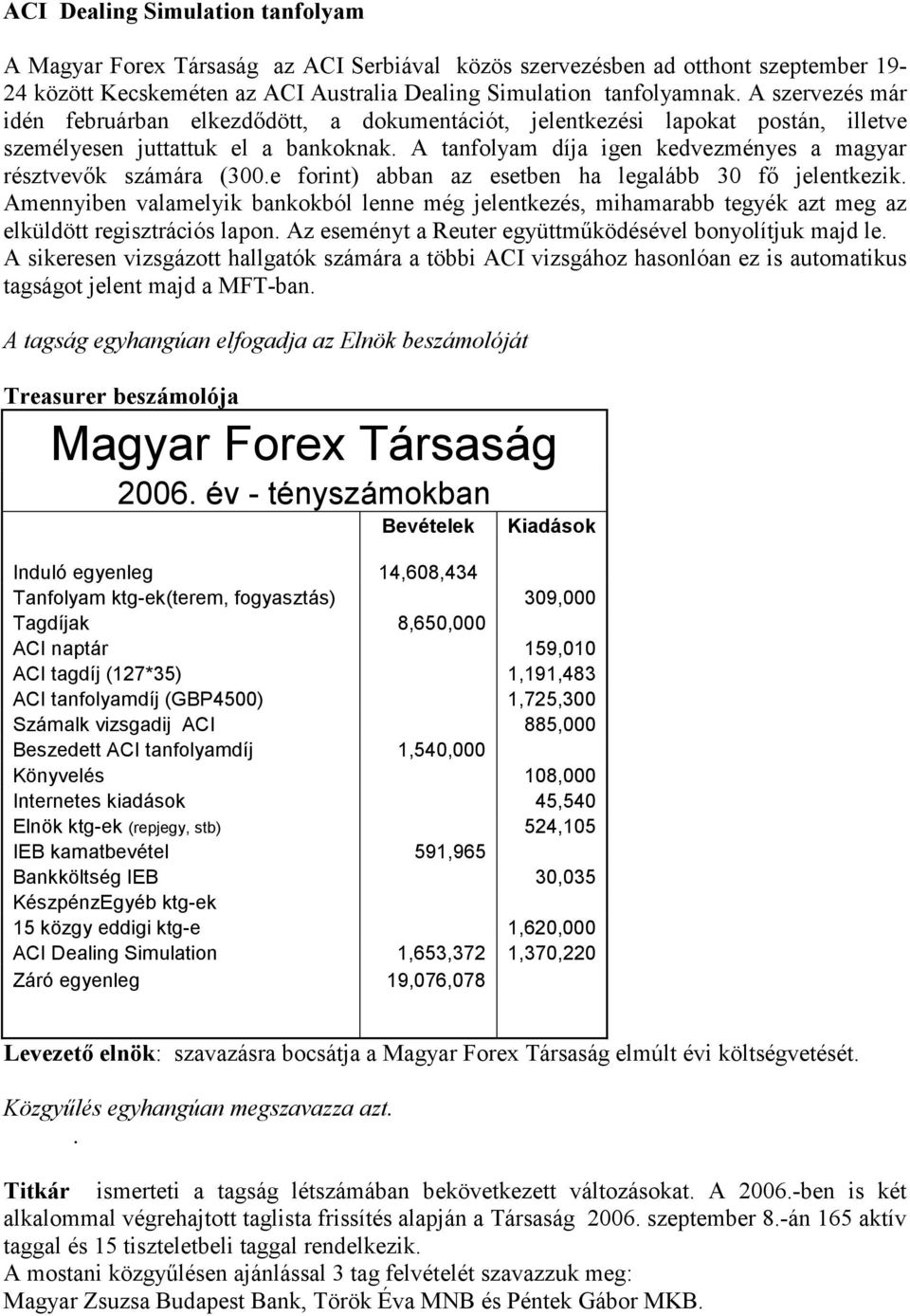 A tanfolyam díja igen kedvezményes a magyar résztvevők számára (300.e forint) abban az esetben ha legalább 30 fő jelentkezik.