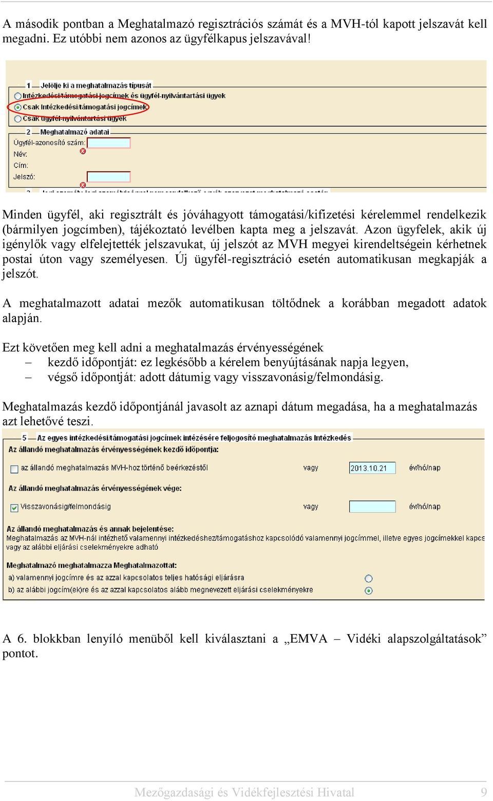 Azon ügyfelek, akik új igénylők vagy elfelejtették jelszavukat, új jelszót az MVH megyei kirendeltségein kérhetnek postai úton vagy személyesen.