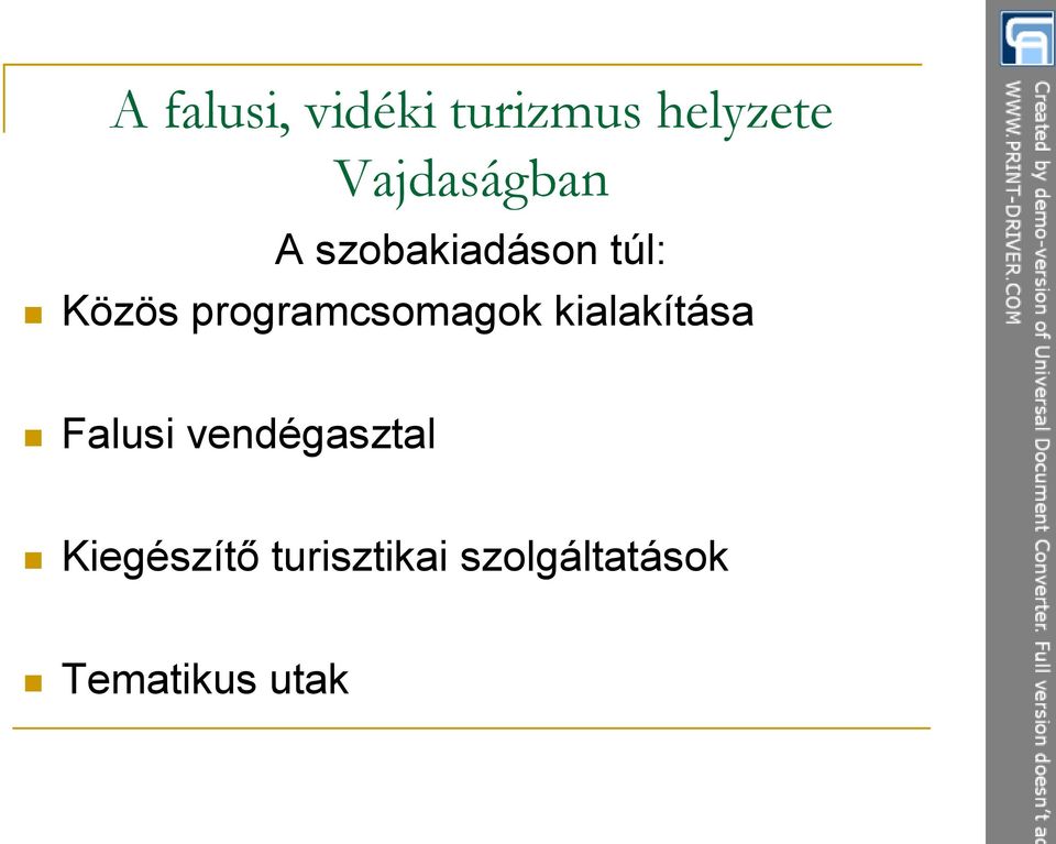 Falusi vendégasztal Kiegészítő