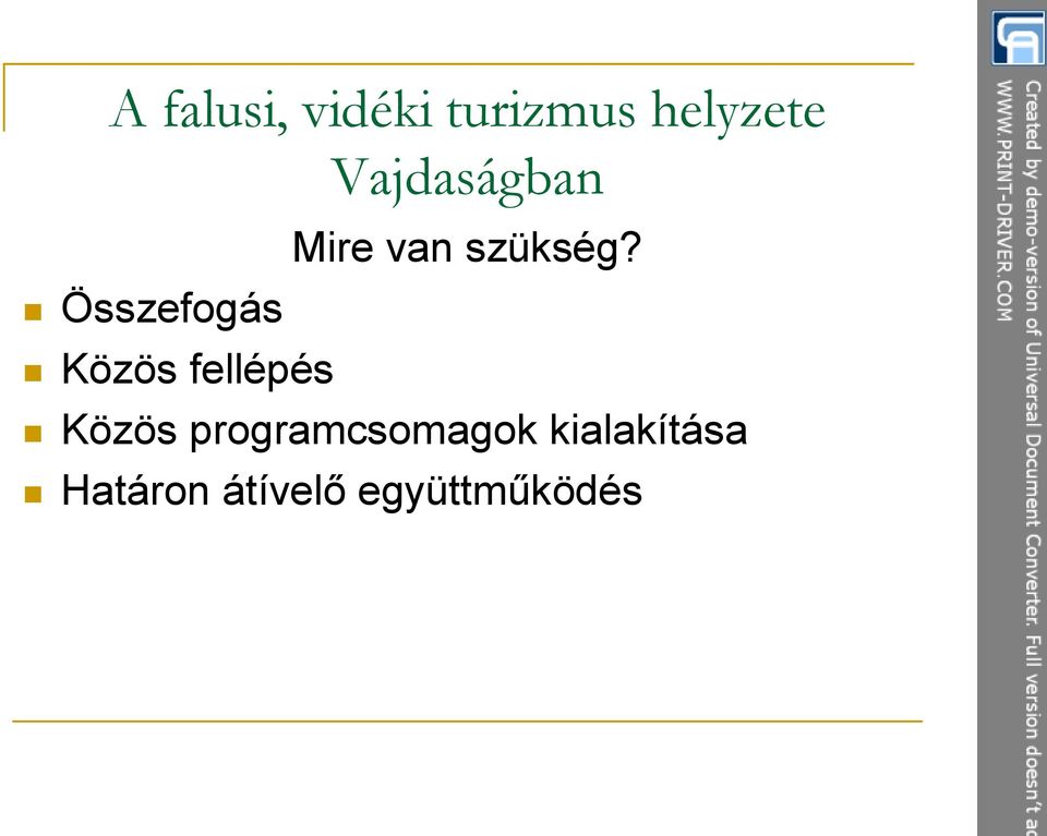 Közös programcsomagok