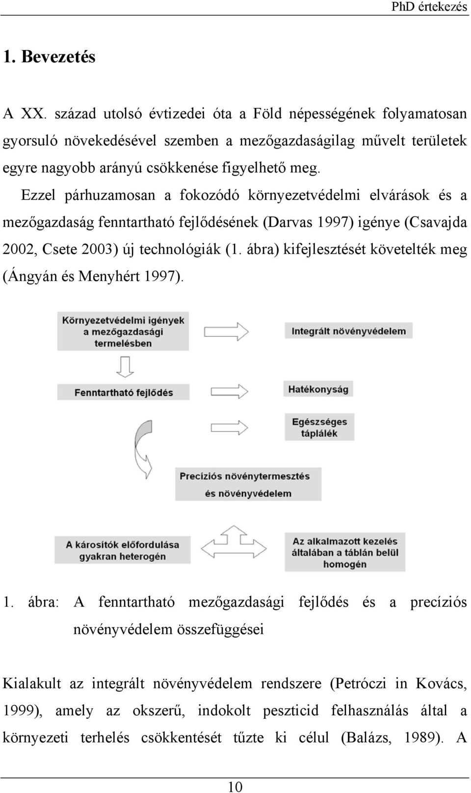 Ezzel párhuzamosan a fokozódó környezetvédelmi elvárások és a mezőgazdaság fenntartható fejlődésének (Darvas 1997) igénye (Csavajda 2002, Csete 2003) új technológiák (1.