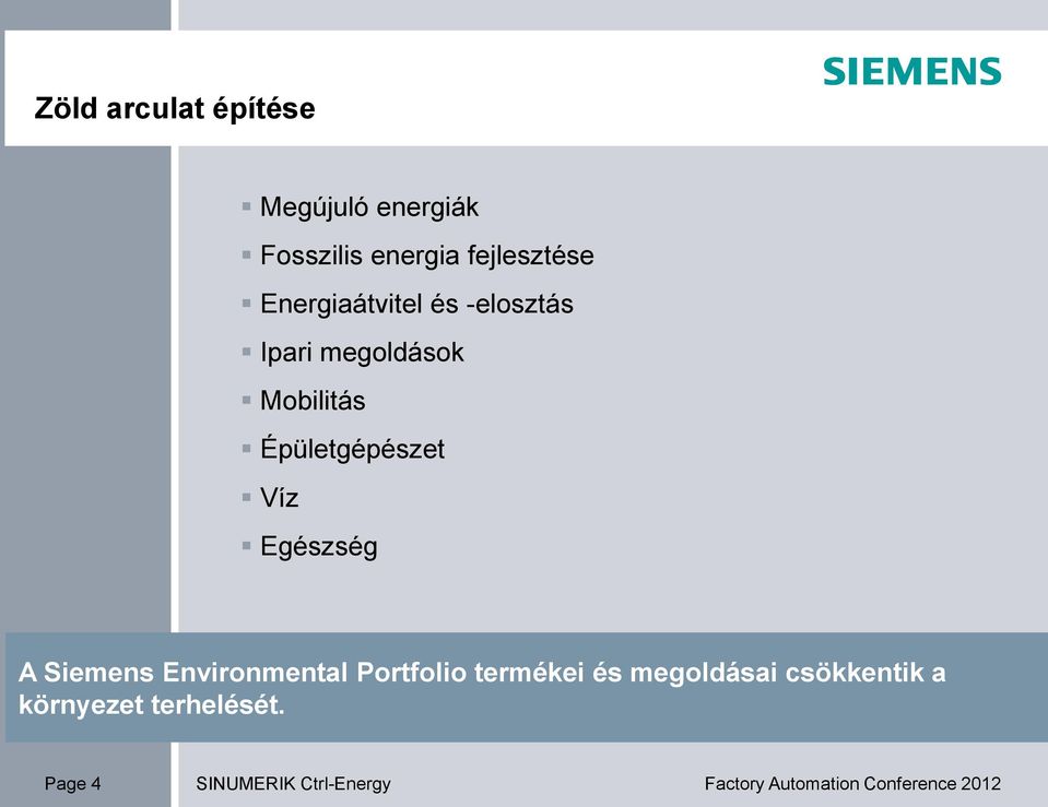 Mobilitás Épületgépészet Víz Egészség A Siemens Environmental