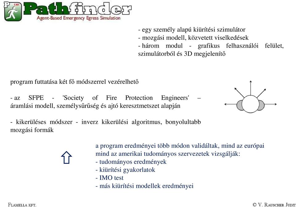 keresztmetszet alapján - kikerüléses módszer - inverz kikerülési algoritmus, bonyolultabb mozgási formák a program eredményei több módon validáltak,