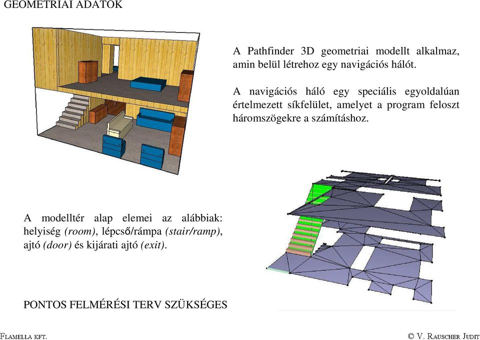 A navigációs háló egy speciális egyoldalúan értelmezett síkfelület, amelyet a program feloszt