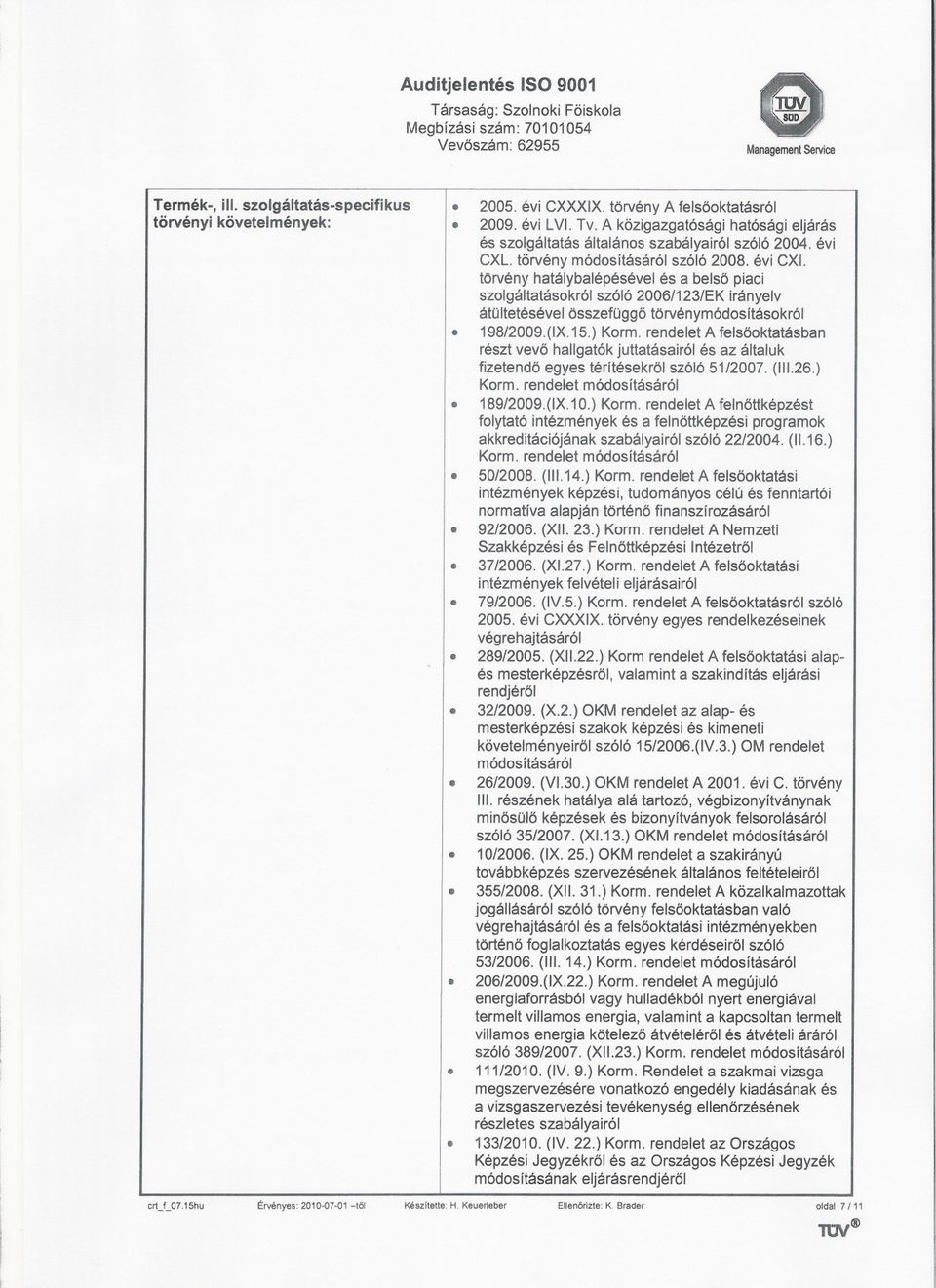 törvény módosításáról szóló 2008. évi exl. törvény hatálybalépésévei és a belsö piaci szolgáltatásokról szóló 2006/123/EK irányelv átoltetésévelösszefüggo törvénymódosításokról 198/2009.(IX.15.) Korm.