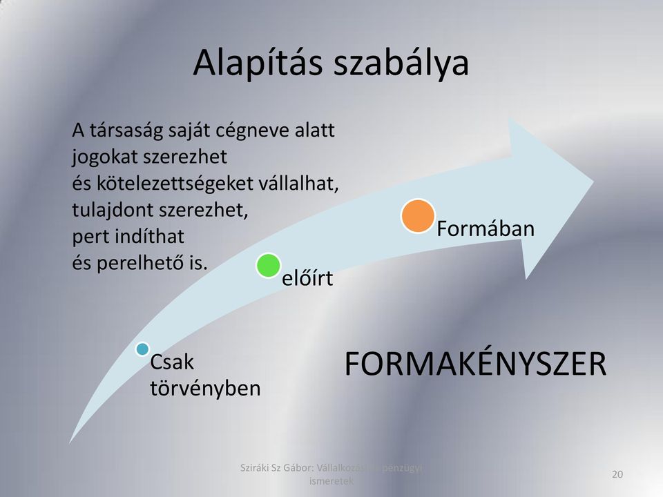 tulajdont szerezhet, pert indíthat és perelhető