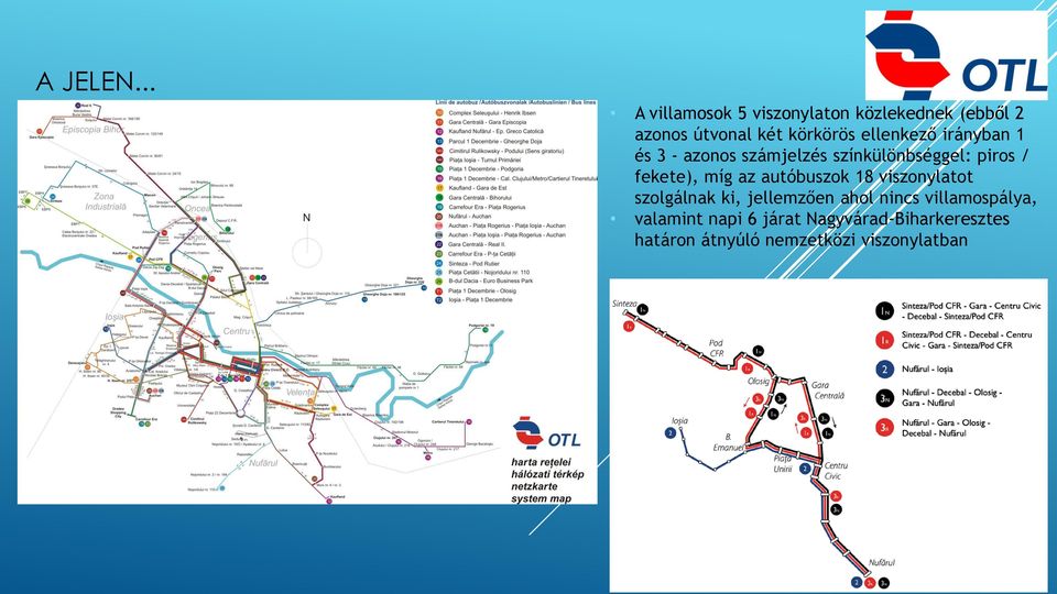 ellenkező irányban 1 és 3 - azonos számjelzés színkülönbséggel: piros / fekete), míg