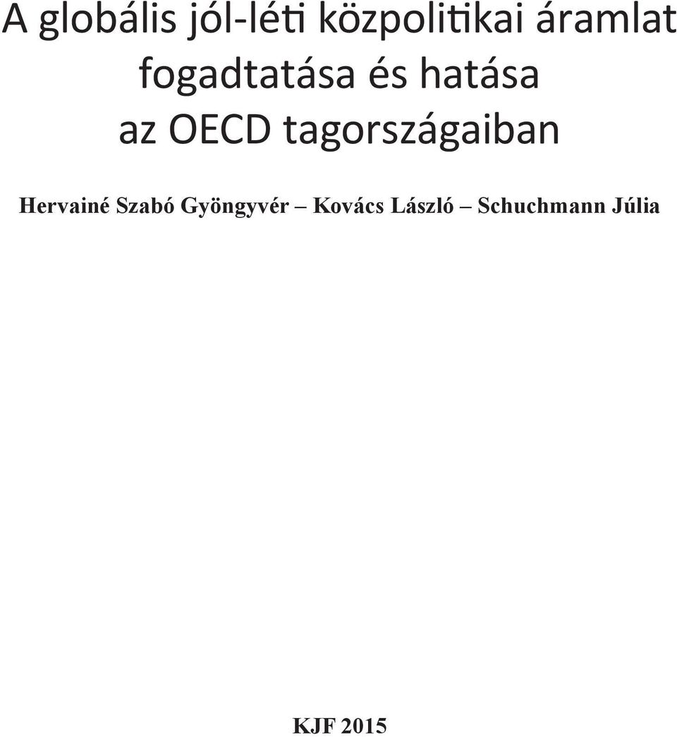 OECD tagországaiban Hervainé Szabó