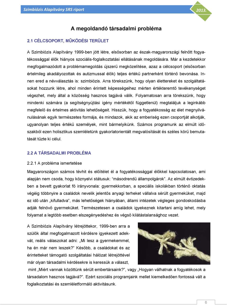 Már a kezdetekkor megfogalmazódott a problémamegoldás újszerű megközelítése, azaz a célcsoport (elsősorban értelmileg akadályozottak és autizmussal élők) teljes értékű partnerként történő bevonása.